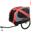 Remorque vélo Doggycyclette 125 x 95 x 72 cm - rouge / gris