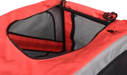 Remorque vélo Doggycyclette 125 x 95 x 72 cm - rouge / gris