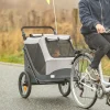 Remorque vélo, fonction pliable rapidement, S : 58 x 93 x 74/114 cm