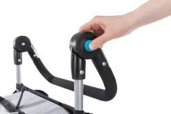Remorque vélo, fonction pliable rapidement, S : 58 x 93 x 74/114 cm