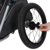 Remorque vélo, fonction pliable rapidement, M : 63 x 95 x 90/132 cm