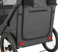 Remorque vélo, fonction pliable rapidement, M : 63 x 95 x 90/132 cm
