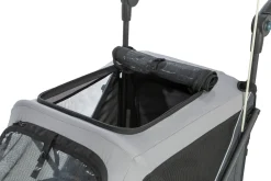 Remorque vélo, fonction pliable rapidement, M : 63 x 95 x 90/132 cm