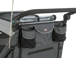 Remorque vélo, fonction pliable rapidement, M : 63 x 95 x 90/132 cm