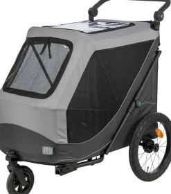 Remorque vélo, fonction pliable rapidement, L : 74 x 95 x 103/143 cm