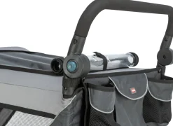 Remorque vélo, fonction pliable rapidement, L : 74 x 95 x 103/143 cm