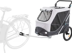 Remorque vélo, fonction pliable rapidement, L : 74 x 95 x 103/143 cm