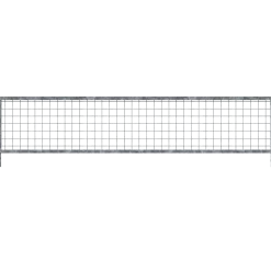 Réhausse en grille 50x50, Hauteur 41 cm - 2 m (avec tube de chaque côté)