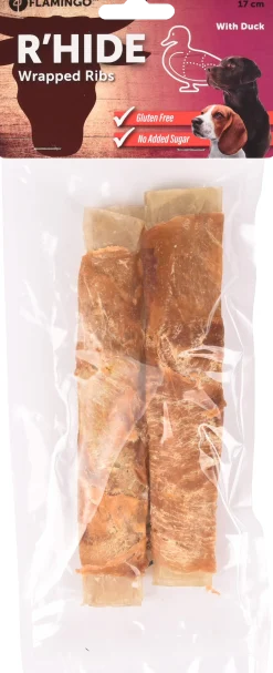 R hide canard wrapped ribs 17 cm, 2 pcs, 110 gr