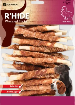 R hide canard wrapped stick 7/8 cm, 12 cm, 30 pcs
