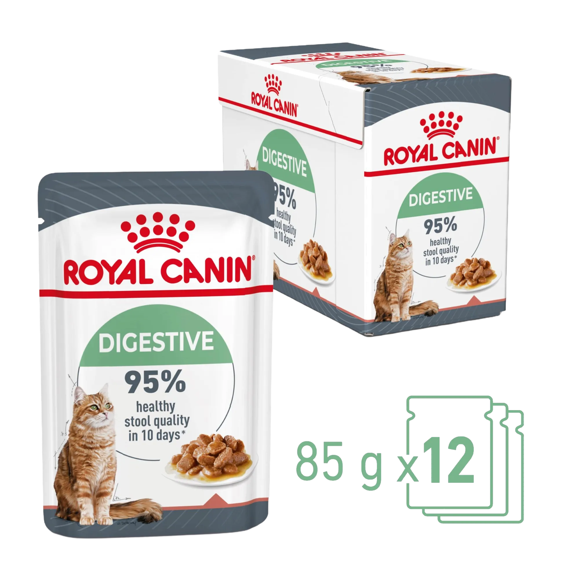 Royal canin sachet fraicheur digest sensitive sauce - 12 sachets de 85 gr