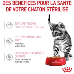 Royal canin sachet fraicheur Kitten sterilised sauce - 12 sachets de 85 gr