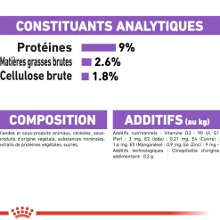 Royal canin sachet fraicheur stérelised sauce - 12 sachets de 85 gr