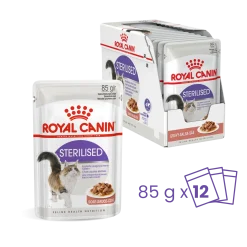 Royal canin sachet fraicheur stérelised sauce - 12 sachets de 85 gr