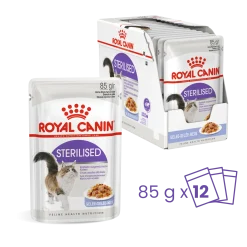 Royal canin sachet fraicheur stérelised gelée - 12 sachets de 85 gr