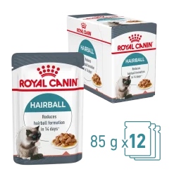 Royal canin sachet fraicheur hairball sauce - 12 sachets de 85 gr