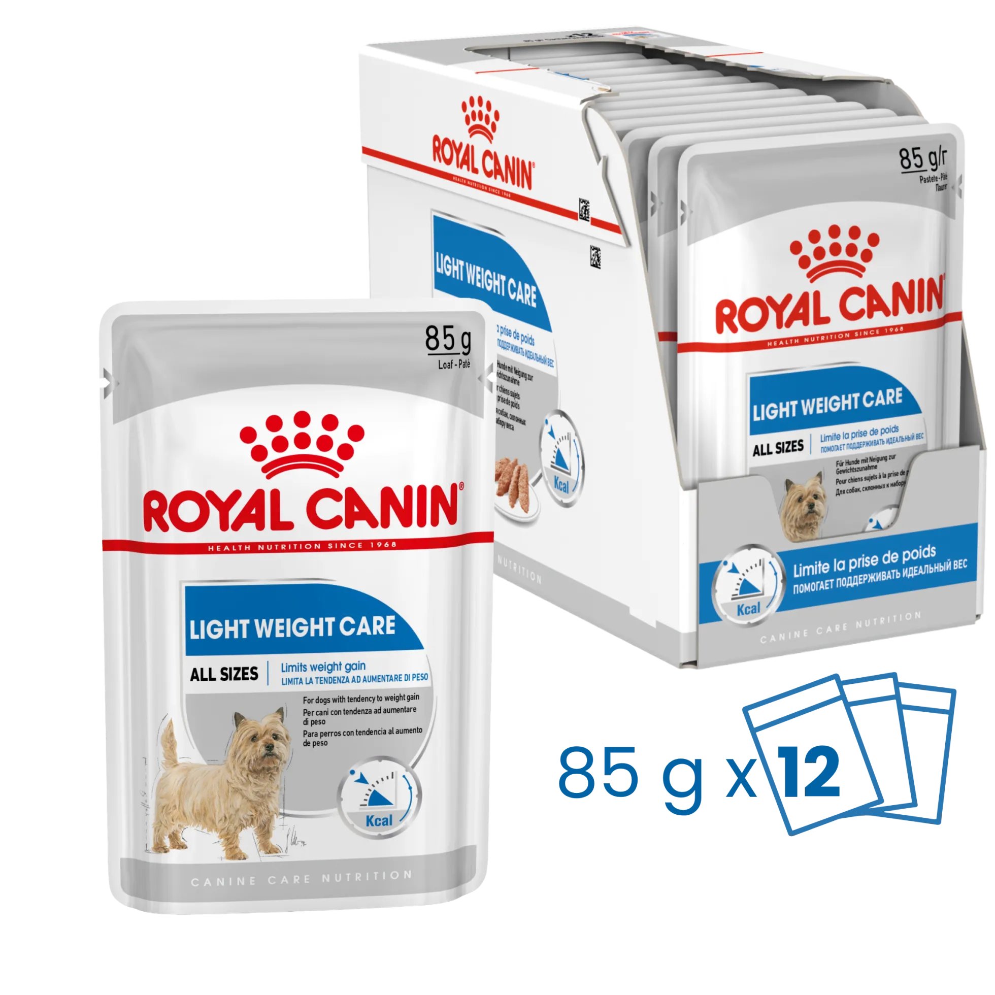 Royal Canin Wet Chien Light Weight Care Mousse - 12 x 85 g