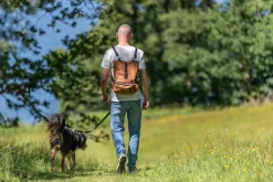 Sac de hanche Rolltop, sangle ventrale: 55-130 cm, rouille