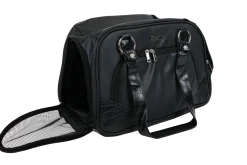 Sac de transport en simili cuir, noir