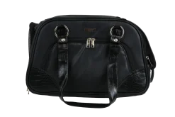 Sac de transport en simili cuir, noir
