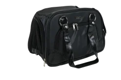 Sac de transport en simili cuir, noir