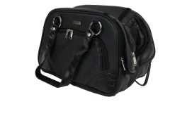 Sac de transport en simili cuir, noir