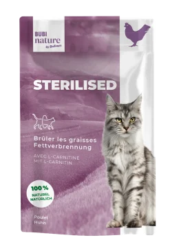 Sachet fraicheur Bubi nature chat - sterilised, 70 gr