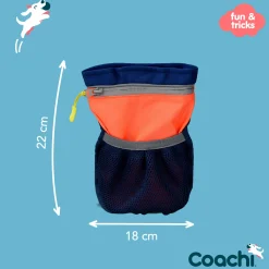 Sacoche friandise PRO Train & treat Bag (bleu / corail)