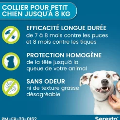 Seresto, collier anti parasitaire pour petit chien
