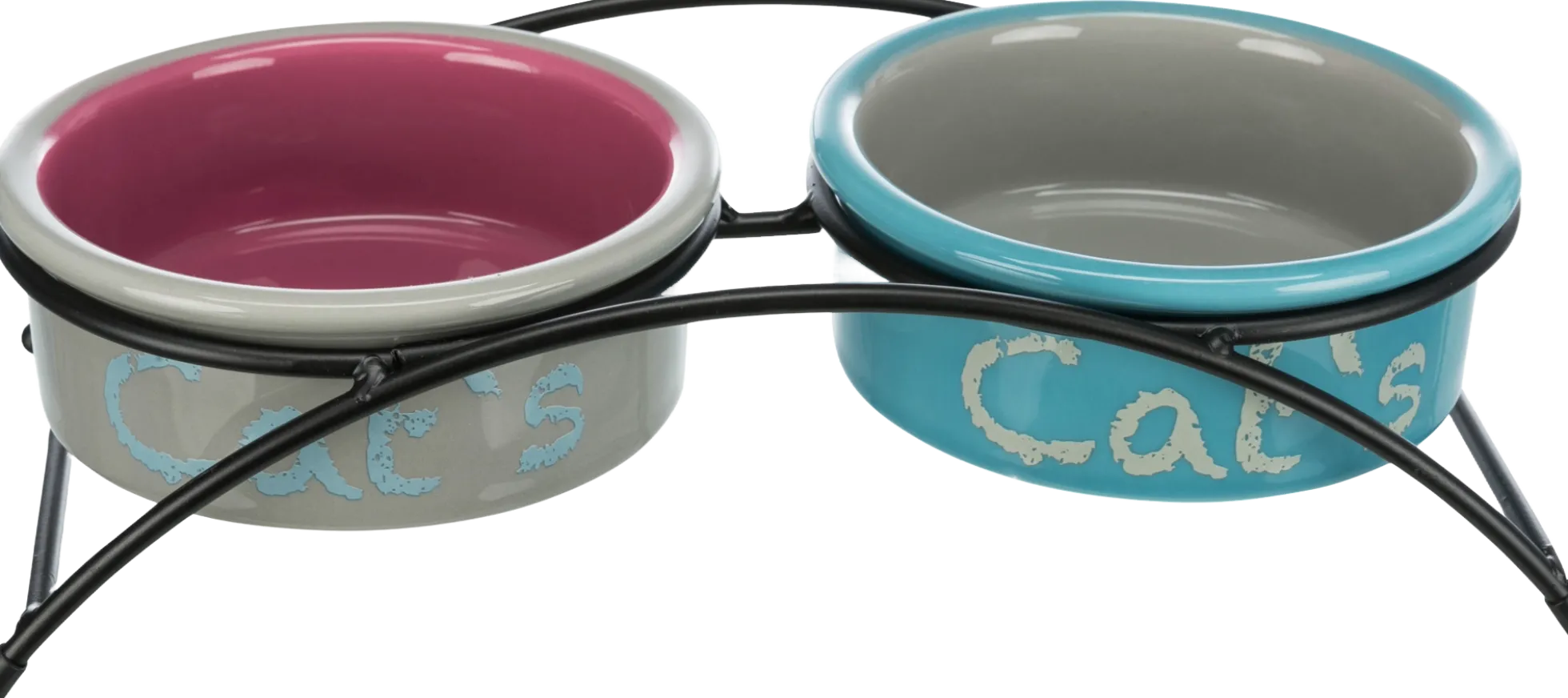 Set double gamelle céramique + support