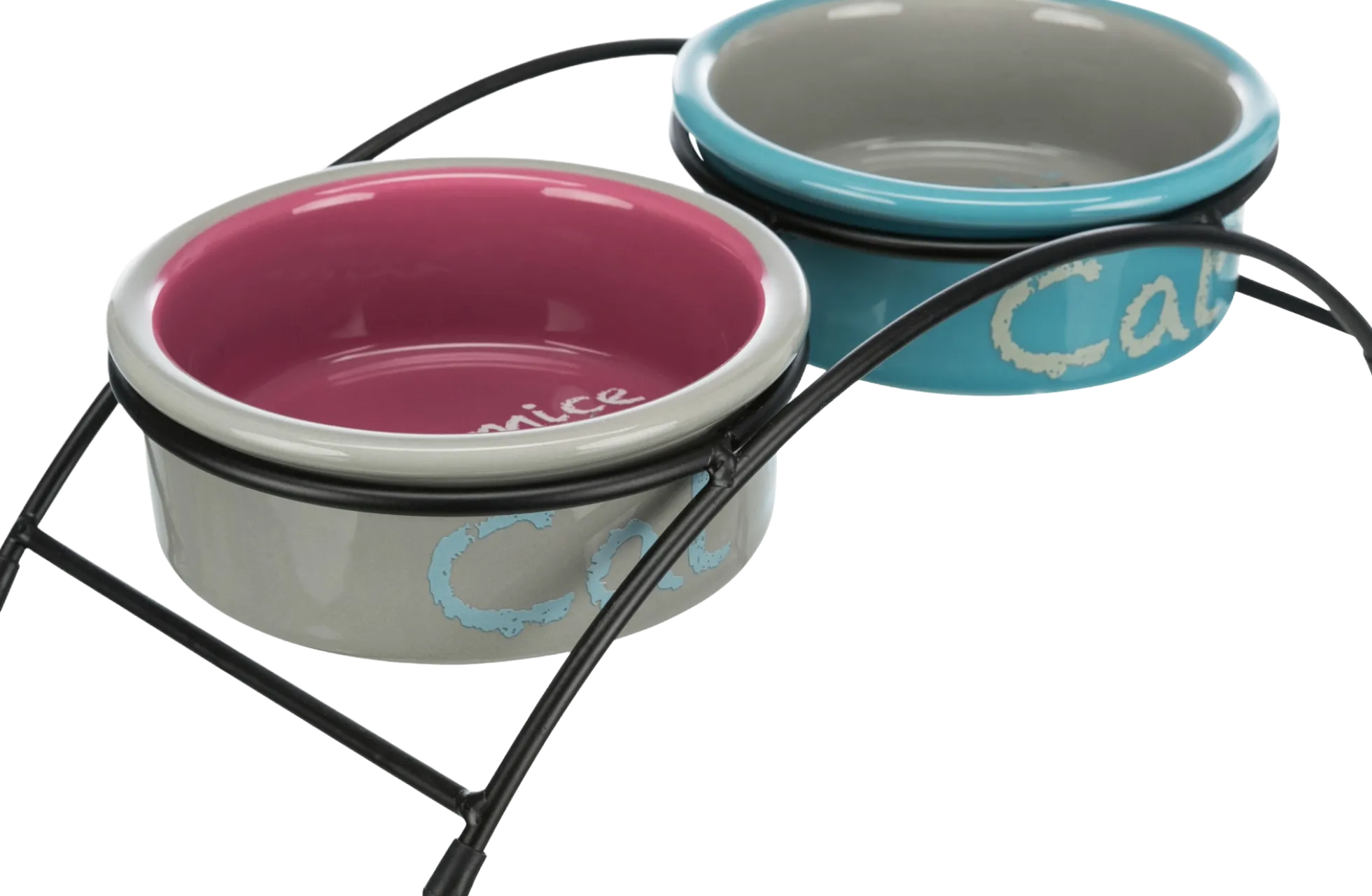 Set double gamelle céramique + support