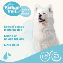 Shampooing pelage clair 250 ml (pelage blanc)
