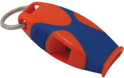 Sifflet très strident FOX 40 Sharx (bleu et orange) avec cordon