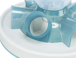 Slow FeedingTunnel, 28 × 14 cm, bleu/gris