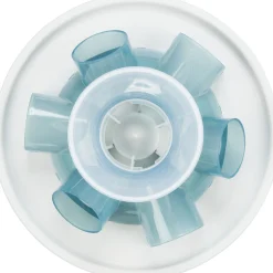 Slow FeedingTunnel, 28 × 14 cm, bleu/gris