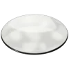 Soucoupe en verre bord rodé, 100 mm de diamètre