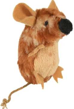Souris avec puce, en peluche, catnip, 8 cm