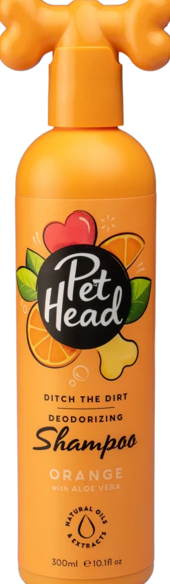 Spray Ditch the Dirt, nettoyant à sec désodorisant parfum ORANGE, 300 ml - Pet Head