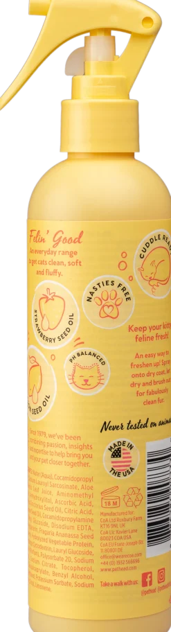 Spray felin' Good, shampoing sans rinçage LEMON BERRY, 300 ml - Pet Head