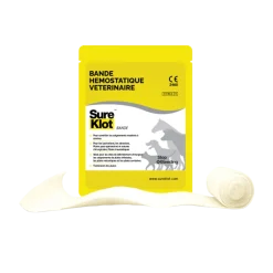 Sure Klot Gauze Hemostatique vétérinaire, 7.6 x 50 cm
