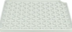 Table de Lick'n'Snack, en silicone, 20 × 20 cm, gris foncé