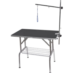 Table de toilettage pliante avec roulettes