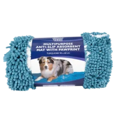 Tapis absorbant anti saletés, 90 x 60 cm, turquoise
