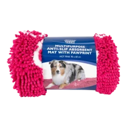 Tapis absorbant anti saletés, 90 x 60 cm, rose
