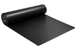 Tapis caoutchouc pastillé noir 10 m x 120 cm Large (rouleaux)