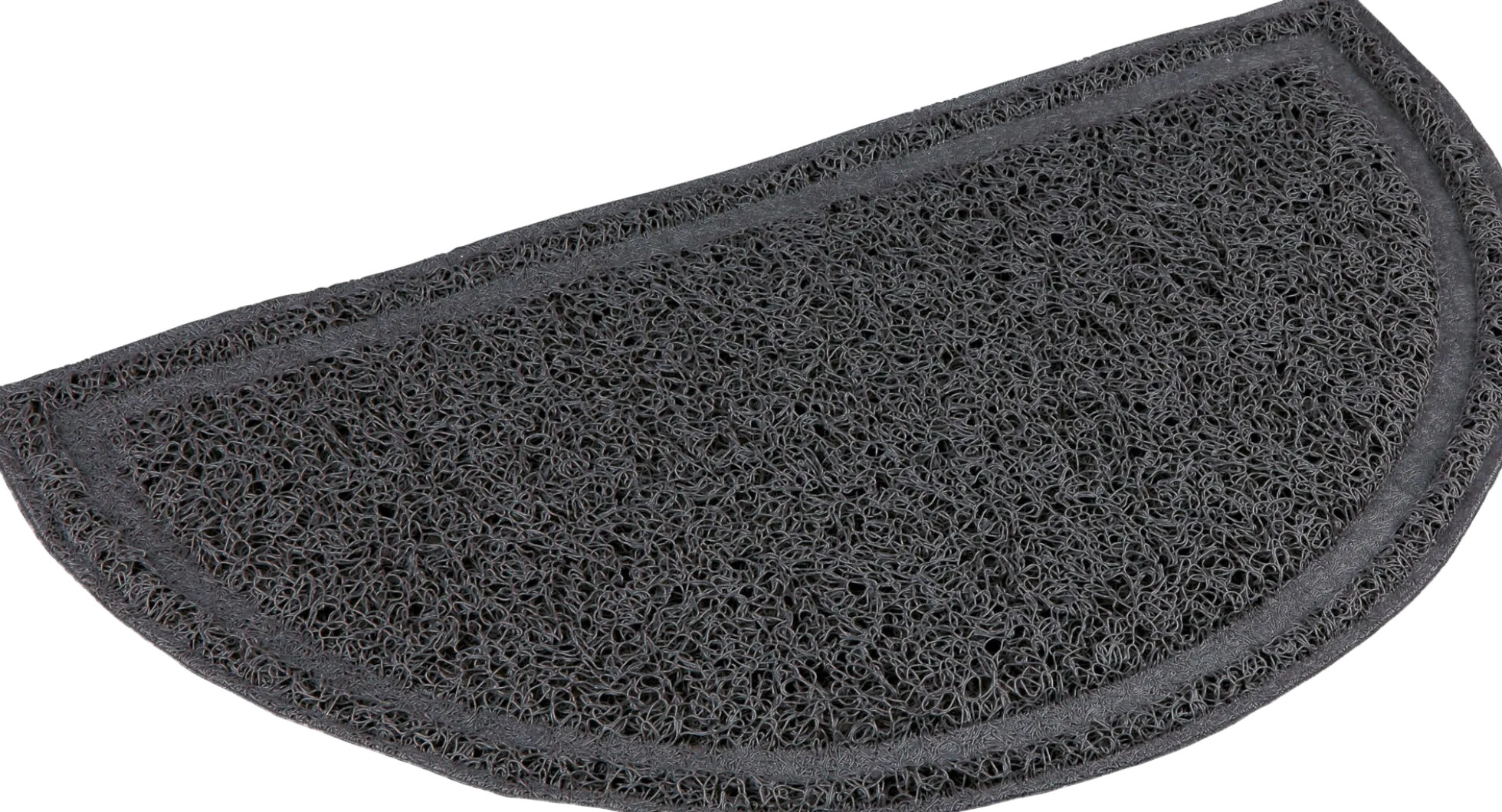 Tapis semi circulaire pour bac à litière - 59 x 35 cm