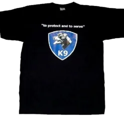 Tee shirt K9 "to protect and to serve" Rottweiler - taille L