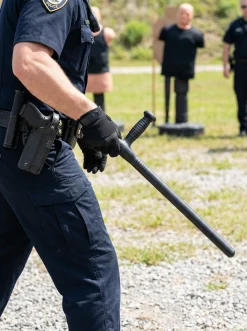 Tonfa avec méplat + porte tonfa