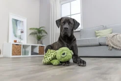 Tortue avec son original, en peluche, 40 cm