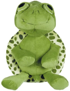 Tortue avec son original, en peluche, 40 cm